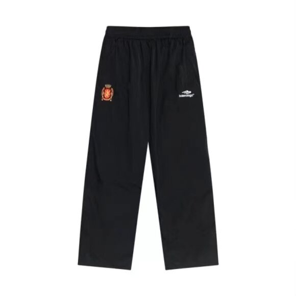 Soccer Baggy Sweatpants in black fleece - Picture 1 of 5